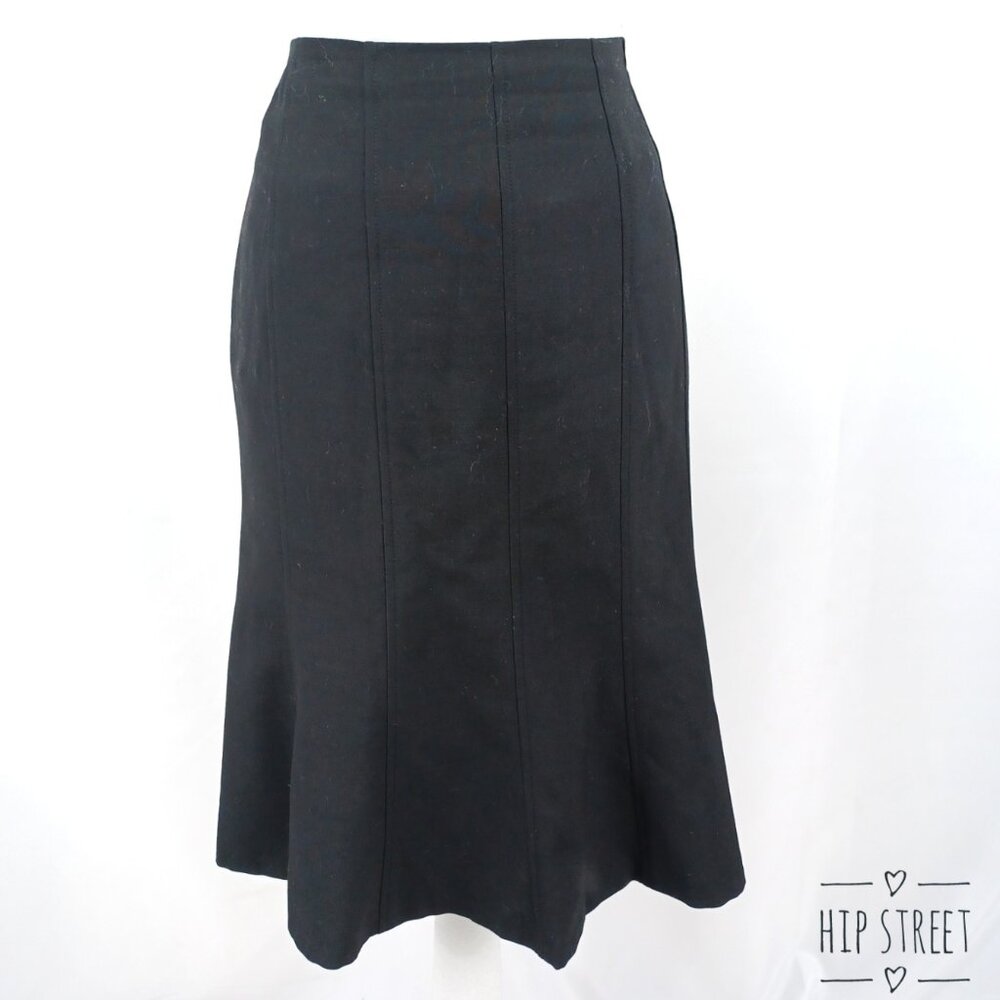 ANN TAYLOR Fine Wool Gore Panel Trumpet Flare Skirt 6